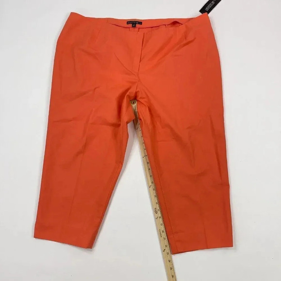 Lafayette 148 Cropped Orange Pants 24W - Picture 10 of 12